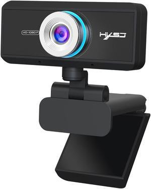 1080P Webcam with Microphone, Auto Focus Streaming Web Camera, USB Computer Camera for PC Mac Laptop Desktop Video Calling Conferencing Recording Gaming Online Classes