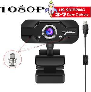 1080P USB Web Camera (Upgraded), S60 Plug & Play Webcam with Built-in Dual Microphone, Multi-Compatible, USB Computer Camera for Video Conferencing, Recording, and Streaming