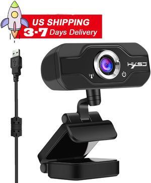 HXSJ S50 1MP Webcam with Microphone for Desktop, 720P HD USB Computer Cameras Streaming Webcam with Flexible Rotable Wide Angle Webcam for PC Zoom Video/Gaming/Laptop (Black)