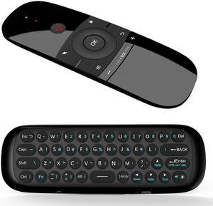 W1 Multifunction Portable 2.4GHz Remote Air Remote Mouse 2.4G Wireless Smart TV Remote Control Mini Wireless Keyboard for Nvidia Shield/Android TV Box/PC/Smart TV/Projector/HDTV/All-in-one PC