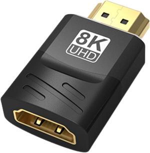 2 Pack 8K HDMI Coupler Male to Female HDMI Adapter Gold Plated, 8k HDMI Extension Adapter Connector Support 8K@60Hz & 4K@120Hz for TV Stick Roku Stick Chromecast Xbox PS5 PS4