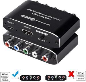 HDMI to Component Converter with Scaler Function, ESTONE Aluminum 1080P HDMI to YPbPr, HDMI to RGB 5RCA Scaler Converter, HDMI Input to Component YPbPr Output Converter