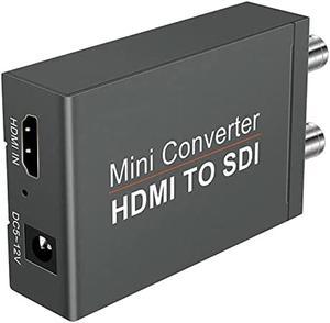 1080P HDMI to SDI Converter, HDMI to SD-SDI HD-SDI 3G-SDI Audio Video Adapter,Support HDCP 1.3 1080P 60Hz for Camera Home Theater Monitora (with Power Supply)