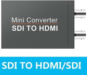 1080P SDI to HDMI Converter,ESTONE Mini SDI to HDMI Audio Video Converter Adaptr Support 3G-SDI, HD-SDI, SD-SDI with SDI Loopout for Camera HDTV  (OZH5)