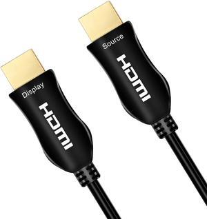 HDMI 2.1 Cable [Certified] 50FT, 48Gbps Ultra High Speed Fiber Optic HDMI Cable, Support 8K@60Hz, 4K@120Hz, eARC,HDCP 2.3,Dolby Atoms,Compatible with PS5,Blu-ray Player,8K TVs