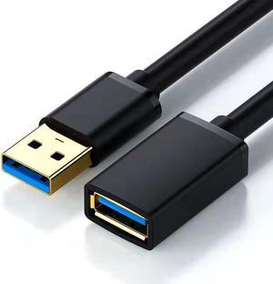 3-Pack USB Extension Cable 10FT, USB 3.0 Extension Cable Cord Male to Female, USB Extender High Data Transfer Compatible with Webcam,USB Keyboard,Flash Drive,Hard Drive,Printer