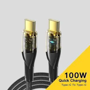 100W USB C Cable, E-Mark 5A PD Type-C Fast Charging 480Mbps Nylon Braided Laptop Data Cord for MacBook Pro Air iPad Samsung Galaxy Pixel LG PS5 and More, 6.6ft 1-Pack 100W USB C Cable, E-Mark 5A PD Type-C Fast Charging 480Mbps Nylon Braided Laptop Data Cord for MacBook Pro Air iPad Samsung Galaxy Pixel LG PS5 and More, 6.6ft 1-Pack