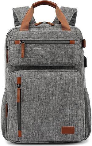 39L Travel Backpack,Flight Approved Carry On Backpack for International Travel Bag, Water Resistant Durable 15.6-inch Laptop Backpacks,Large Daypack Business Weekender Luggage Backpack, Grey