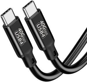 USB4 Cable [1.6ft]  240W Charging, 8K Video, 40Gbps Transfer - MacBooks (M1,M2,Intel), Laptops, USB-C Monitors, Hubs, SSD and Docks