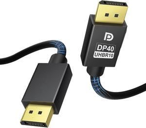 DisplayPort Cable 2.1, 8K DP Cable 3.3FT (8K@60Hz, 4K@120Hz, 4K@144Hz) HBR10 Support 40Gbps, HDCP 2.2, HDR10 FreeSync G-Sync for HDTVs, Displays, Monitors, Graphics, PC