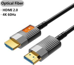 (in-Wall Installation) Active 4K @60Hz Fiber Optic HDMI Cable 16 ft / 5m - Supporting 4K@60Hz 2K@120Hz HDR - Compatible with Xbox Series X, PS5, Apple TV, PC, Projector