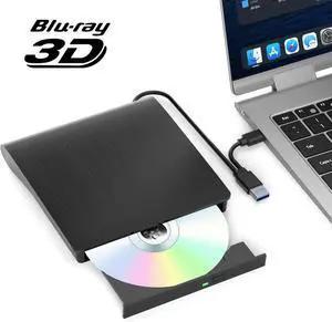 ESTONE External CD/DVD/BD Drive for Laptop,USB 3.0&Type-C Ultra-Slim Portable, CD/DVD/Blu-ray Burner Player External Disk Drive Optical Compatible with Desktop Mac,Windows 11/10/8/7 Linux ESTONE External CD/DVD/BD Drive for Laptop,USB 3.0&Type-C Ultra-Slim Portable, CD/DVD/Blu-ray Burner Player External Disk Drive Optical Compatible with Desktop Mac,Windows 11/10/8/7 Linux