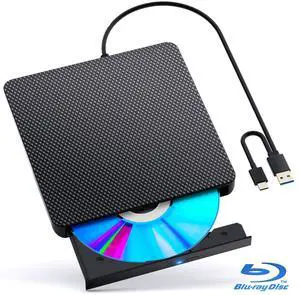 ESTONE External CD DVD Blu-ray Drive,USB 3.0 and Type-C Disc Reader Writer Burner Player,Slim and Portable CD DVD +/-RW BD-R Optical Drive for PC Laptop Desktop MacBook Mac Windows Linux OS Apple ESTONE External CD DVD Blu-ray Drive,USB 3.0 and Type-C Disc Reader Writer Burner Player,Slim and Portable CD DVD +/-RW BD-R Optical Drive for PC Laptop Desktop MacBook Mac Windows Linux OS Apple