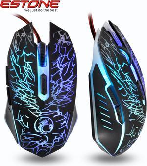 ESTONE Porfessional Wired Gaming Mouse E-sport USB Optical Computer Mouse Gamer Mice 6 Buttons Mouse Para Jogos DOTA 2 / CS GO/ LOL X5