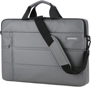 ESTONE Messenger Laptop Shoulder Bag Protective Briefcase Carrying Case  Business Laptop Bag Notebook Sleeve with Luggage strap Notebook for 13 - 13.3" Laptop / NoteBook Computer, Gray