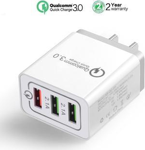 ESTONE Quick Charging 3.0 Wall Charger, 30W USB Wall Charger for Galaxy S7/S6/Edge/Plus, Note 5/4, LG G4, HTC One A9/M9, Nexus 6, iPhone, iPad and More