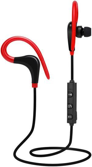 ESTONE AX-01 Bluetooth Wireless Earphone Headset Sport Stereo Headphone Sports Headsets With Mic Microphone for Mobile Phone- Red