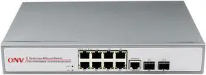 10-port Gigabit Managed PoE Switch RJ45 Ethernet/Console Port Gigabit SFP Slots