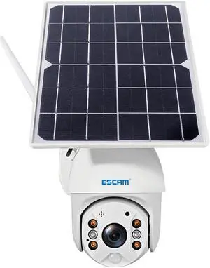 1080P WIFI Battery PIR Alarm PTZ Camera With Solar Panel Two Way Audio Intercom