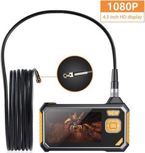 Inskam113-2 1M Dual-lens  Borescope HD 1080P Hard Wire 4.3-inch Large Screen + IP67 Waterproof for Car Sewer Air Conditioner Mechanical Maintenance-1M
