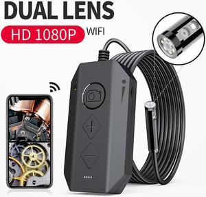 Y17-7.9mm-3.5 Wireless Dual Endoscope Camera WiFi 8mm 1080P HD Borescope Inspection Camera for iPhone Android 2MP Snake Camera for Inspecting Maintenance-3.5M