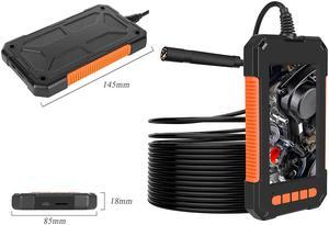 P40-3.9mm-2m  HD1080P 3.9MM Lens Screen Inspection Endoscope Camera 2600mAh IP67 Waterproof Borescope 4.3 inch IPS Screen Car Monitor 6LED