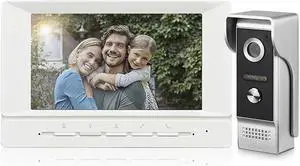 7inch colour TFT-LCD  Night vision  indoor  Intercom Monitor  unlock Doorbell  outdoor 700CMOS Super backlight compensation Camera