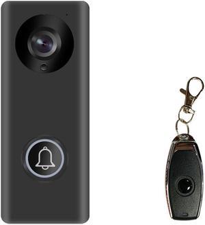 Smart WiFi Video Doorbell 2MP IR Motion Detection with Indoor Chime Remote Unlock Control Accessories Door Phone Doorbell Intercom for Android iOS Smartphone (Remote Control) DOORBELL+ REMOTE CONTROL