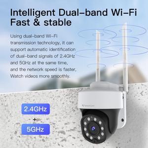 Vstarcam Cruise 4MP 2.4G 5G Wifi IP Camera Outdoor Human Detection Video Surveillance 2-Way Audio Color Night Vision Dual-antenna Security Camera AI Humanoid Tracking