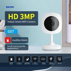 3MP 2K indoor Wireless WIFI Smart Home IP Camera Motion Detection Human Shape Detection Sound Alarm Cloud Storage Twoway audio Night Vision Mini Security Surveillance Camera H265