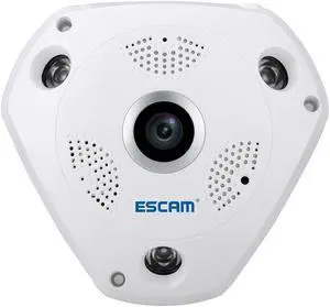 ESCAM QP180 Shark HD960P 360° Fisheye Lens 1.3MP IR 10m WiFi IP Camera Onvif Support VR Box