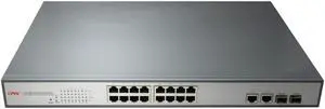 ONV-POE31016PFM-at 16x 10/100M PoE ports + 2x gigabit electrical and SPF fiber combo ports Managed PoE switch