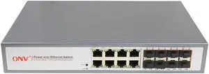ONV-POE33168PFM 8*10/100/1000M PoE ports + 8*Gigabit SFP port IEEE802.3af/at standard POE Switch