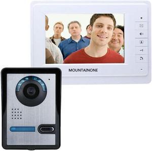 7 Inch Video Door Phone Doorbell Intercom Kit 1-camera 1-monitor Night Vision