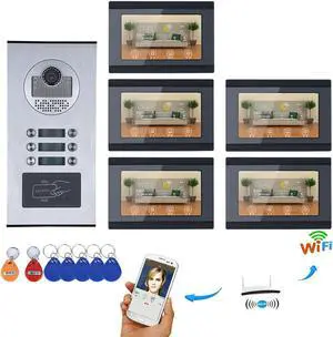 7inch Record Wired Wifi 5 Apartment/Family Video Door Phone Intercom System doorbell