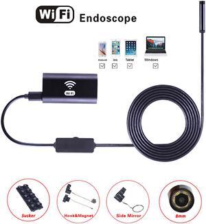 70° View Angle WiFi 720P 8MM Adjustable 6 LED lights  Endoscope Detection Camera 1.5m
