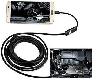 8mm Snake Borescope USB Inspection Camera 6LED  Android Waterproof IP67