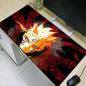 Anime Japan Naruto Print Locking Edge PC Computer Gaming Mouse Pad XXL Rubber Mat for LOL Dota 2 for Boyfriend Gifts