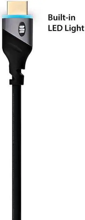Monster MHV11026BLU Blue LED 6FT HDMI Cable