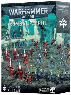 Warhammer 40K Aeldari Combat Patrol  24 Multipart Plastic Miniatures Army Set