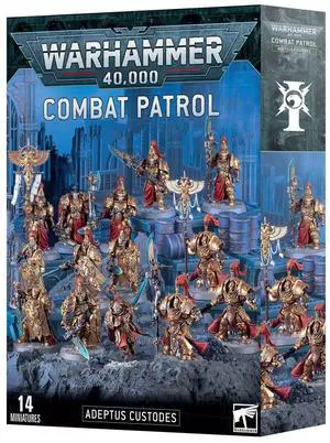Warhammer 40K Adeptus Custodes Combat Patrol  14 Multipart Plastic Miniatures Army Set