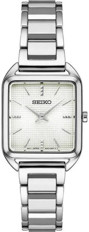 Seiko Essentials Collection Quartz Watch  26mm Stainless Steel Silver Case, 50M Water Resistant
