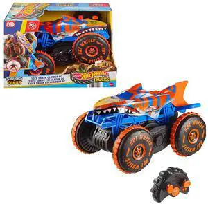Mattel JFR39 Hot Wheels Monster Truck Tiger Shark Climber RC Vehicle