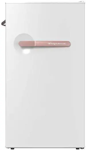 Frigidaire EFR397RGWHIT 3.2 Cu. Ft. White Retro Compact Refrigerator with Side Bottle Opener Frigidaire EFR397RGWHIT 3.2 Cu. Ft. White Retro Compact Refrigerator with Side Bottle Opener