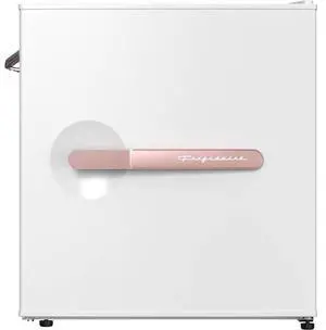 Frigidaire EFR197RGWHIT 1.6 Cu. Ft. White Retro Compact Refrigerator with Side Bottle Opener