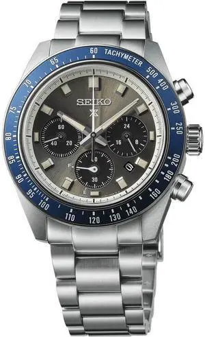 Seiko SSC939 Prospex Speedtimer Collection Solar Chronograph Watch - Stainless/Gray