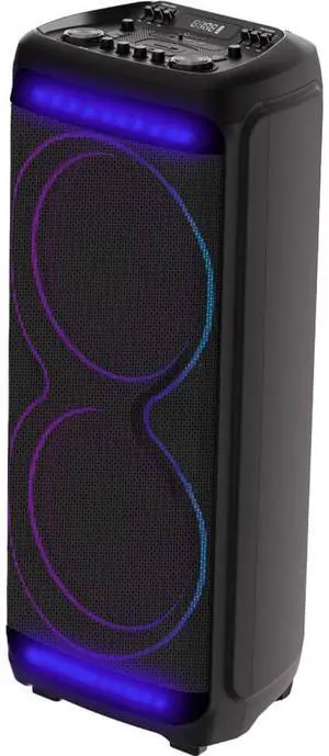 Supersonic IQ6815DJBT IQ Sound 2 x 15 inch Bluetooth Light Show Party Speaker Supersonic IQ6815DJBT IQ Sound 2 x 15 inch Bluetooth Light Show Party Speaker