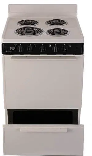 Premier ECK100TP 2.97 Cu. Ft. Biscuit Freestanding Electric Range Premier ECK100TP 2.97 Cu. Ft. Biscuit Freestanding Electric Range