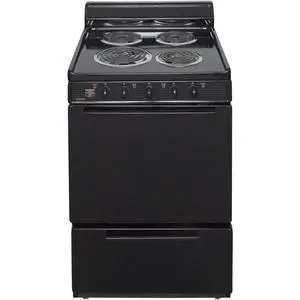 Premier ECK100BP 2.97 Cu. Ft. Black Freestanding Electric Range Premier ECK100BP 2.97 Cu. Ft. Black Freestanding Electric Range