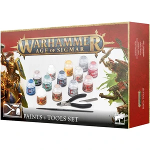 Games Workshop GW8017 Warhammer Age of Sigmar: Paints and Tool Set Games Workshop GW8017 Warhammer Age of Sigmar: Paints and Tool Set